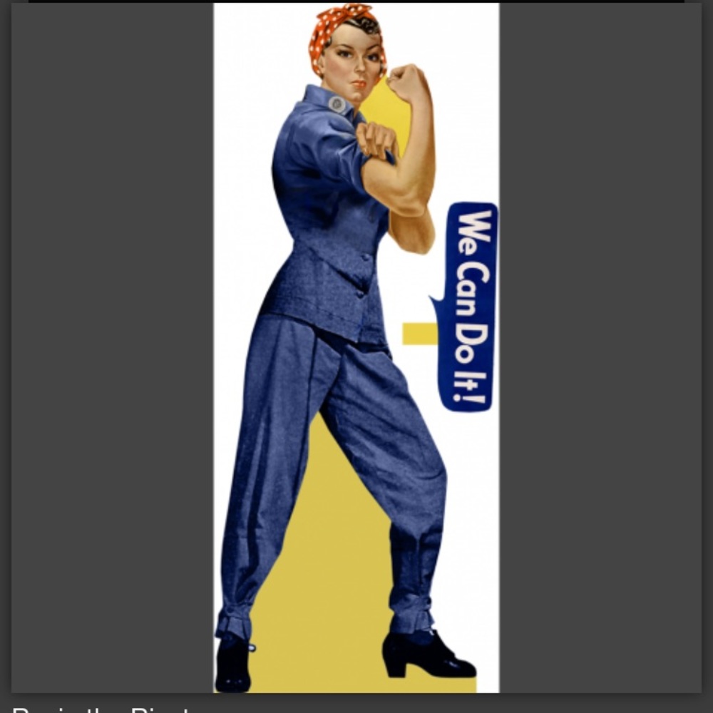 ROSIE THE RIVETER LIFE SIZE CARDBOARD CUTOUT FREE SHIPPING!!